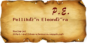 Pellikán Eleonóra névjegykártya